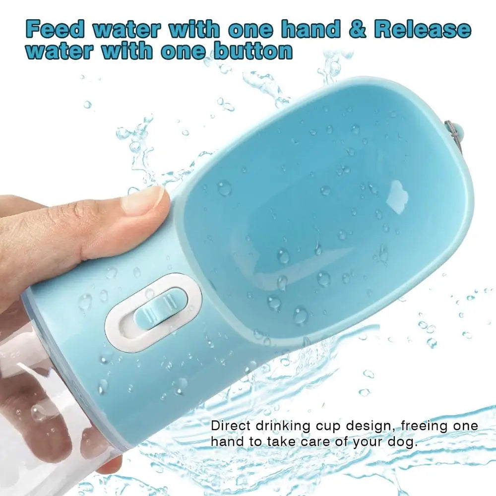 2-in-1 Dog Water Bottle & Treat Dispenser